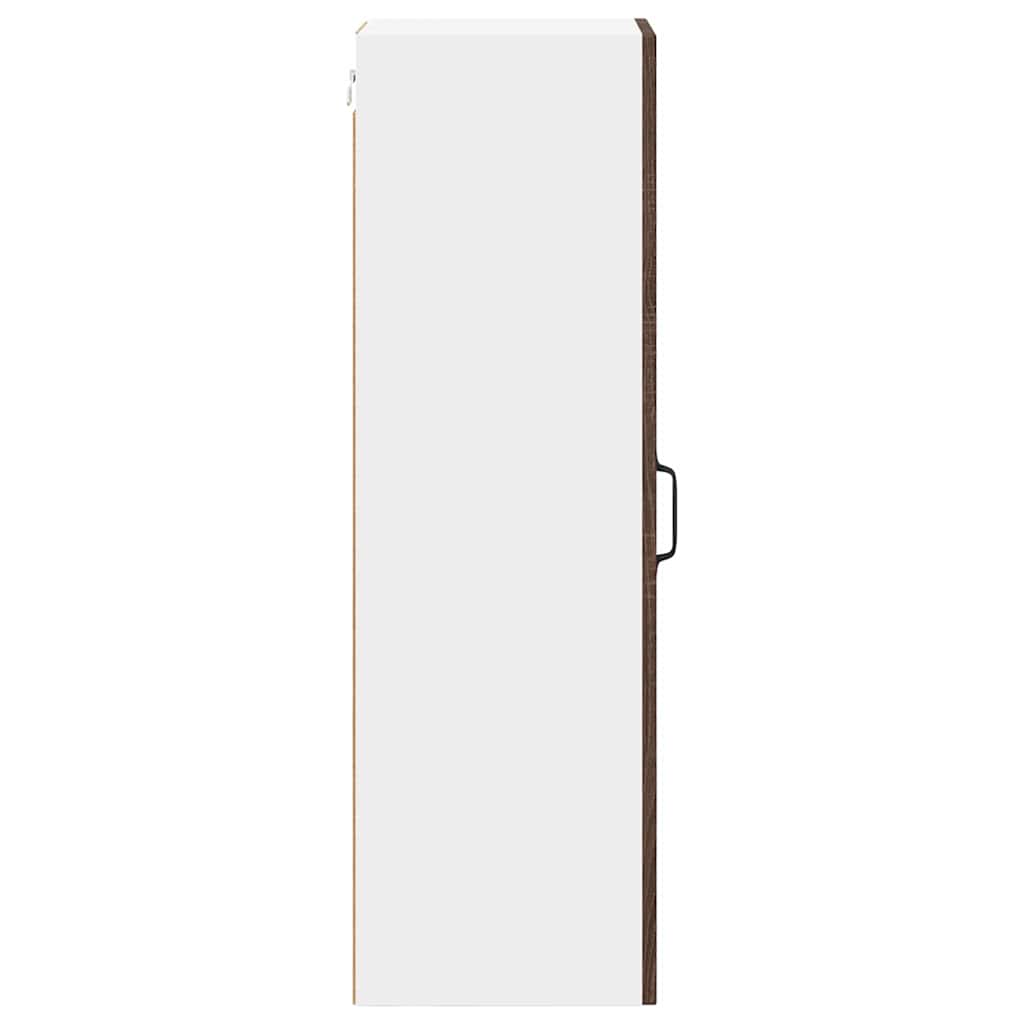 Kitchen Wall Cabinet Brown Oak 30 x 31 x 100 cm Engineered Wood